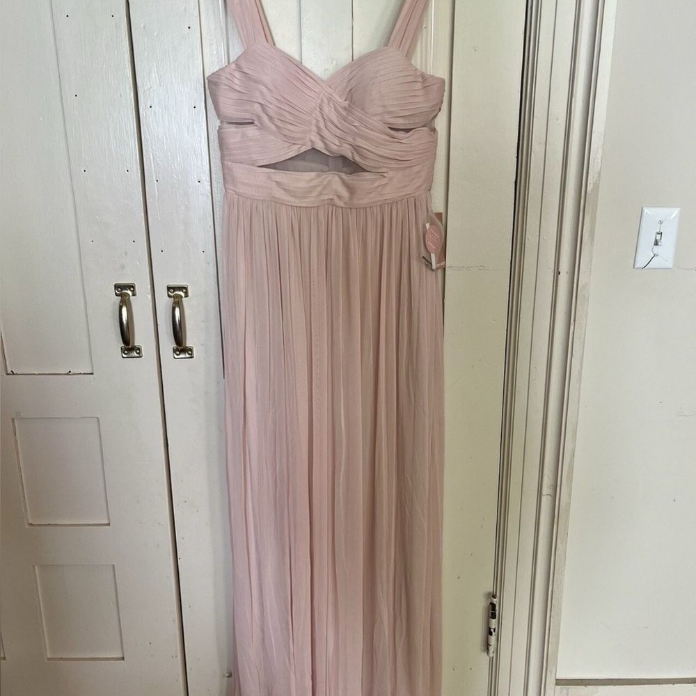 BIRDIE GREY EYLSE MAXI FORMAL DRESS MAUVE ROSE SZ XS - Picture 5 of 13